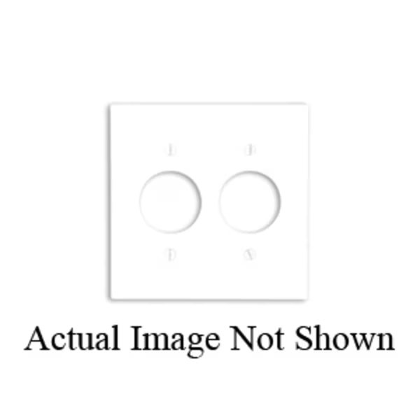 Wallplates 2 Gang Sing Recep Wlplt Iv, Leviton, Mfr#: 86052